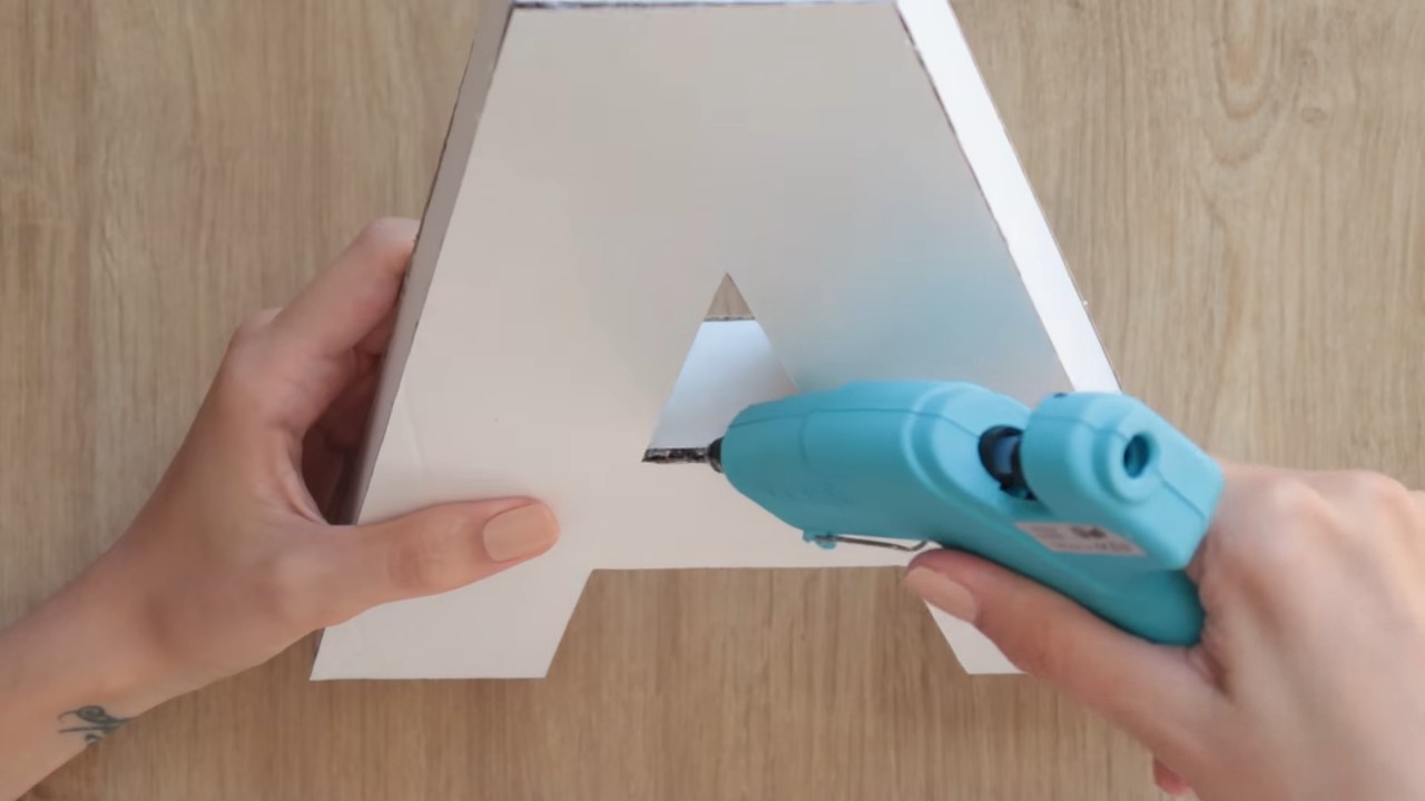 Как сделать объемные буквы из картона