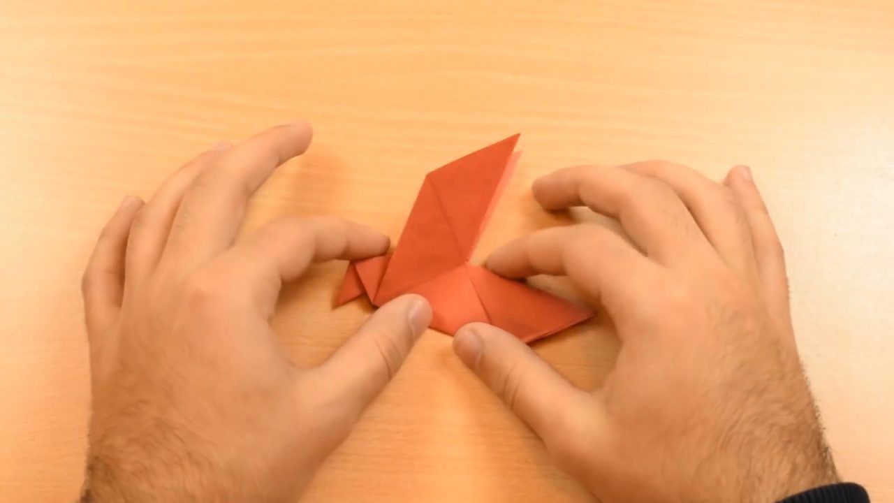 Птичка из бумаги: простая инструкция