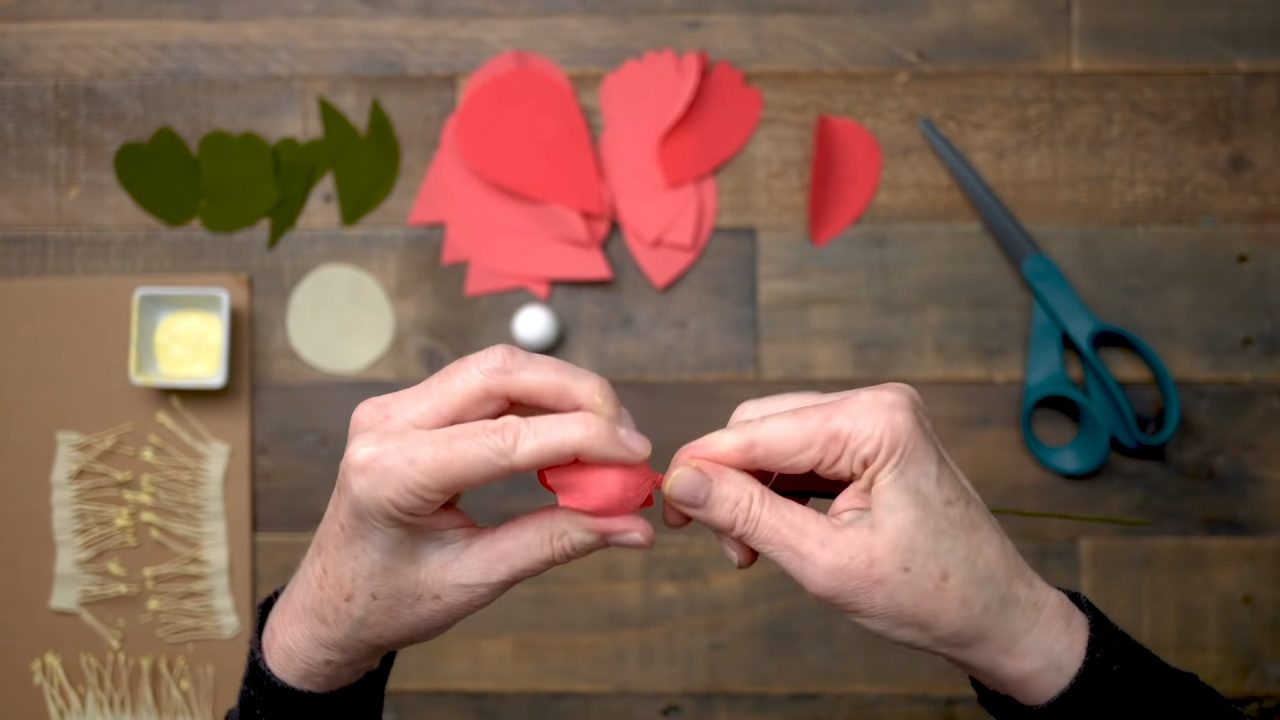 Пышные пионы из гофрированной бумаги