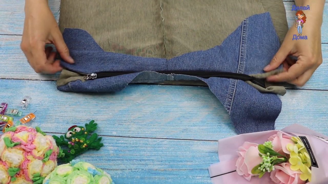 Модная сумка из старых джинсов