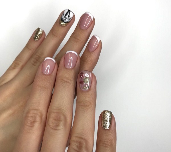 Французский маникюр. 300 фото новинок дизайна