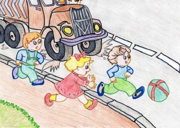 250 рисунков на тему «Правила дорожного движения» для детей