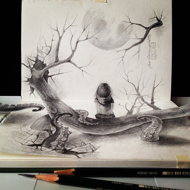 150 объемных 3D рисунков карандашом и не только