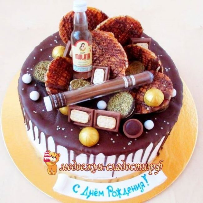 280 идей оформления торта для мужчины
